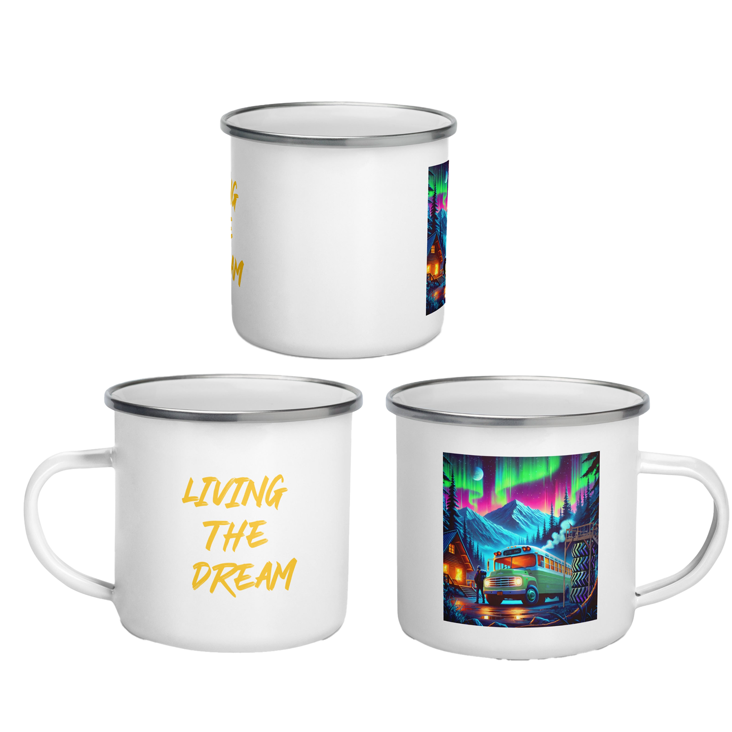 The Bus Stop Enamel Mug