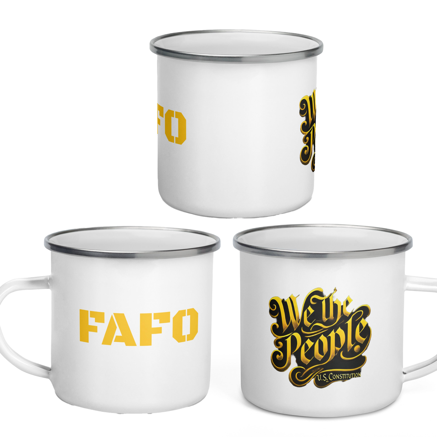 FAFO Enamel Mug