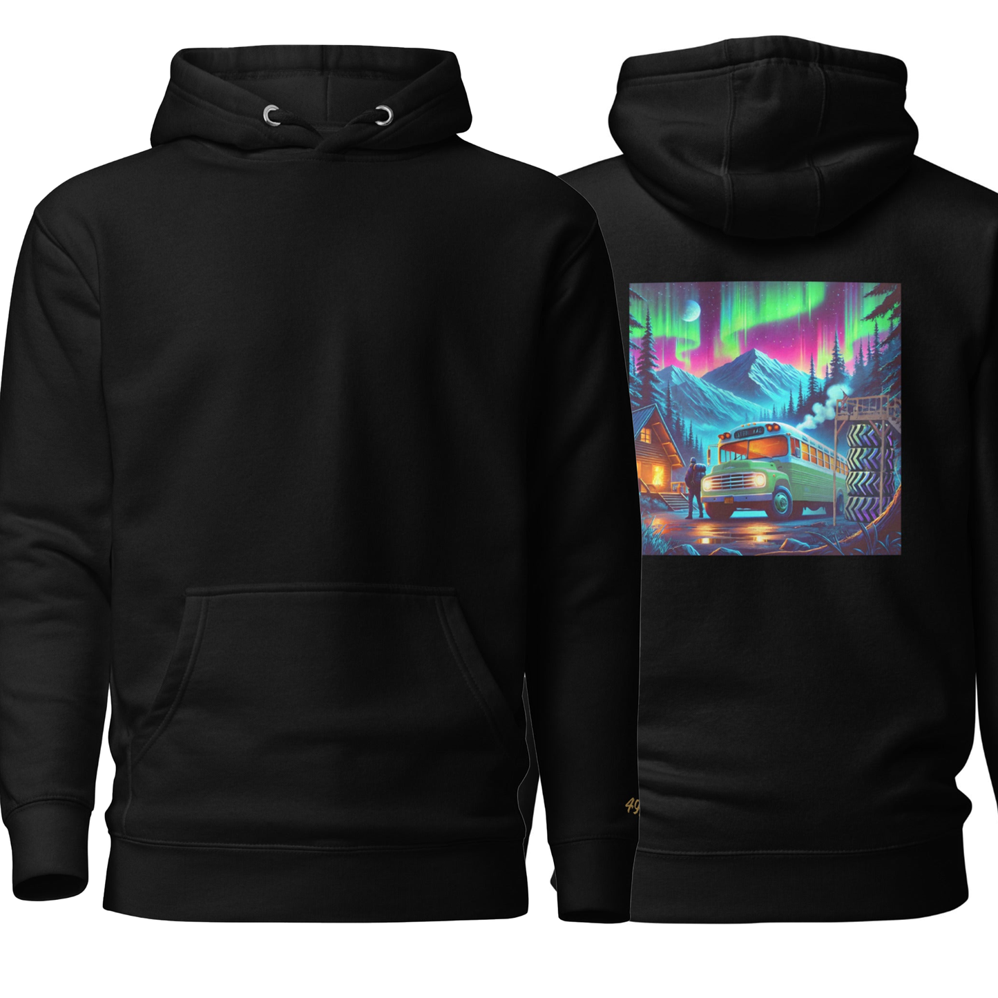 Bus Stop/Blank Front Unisex Hoodie